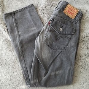 Levi's 514 Gray Slim Straight Jeans size 29x30